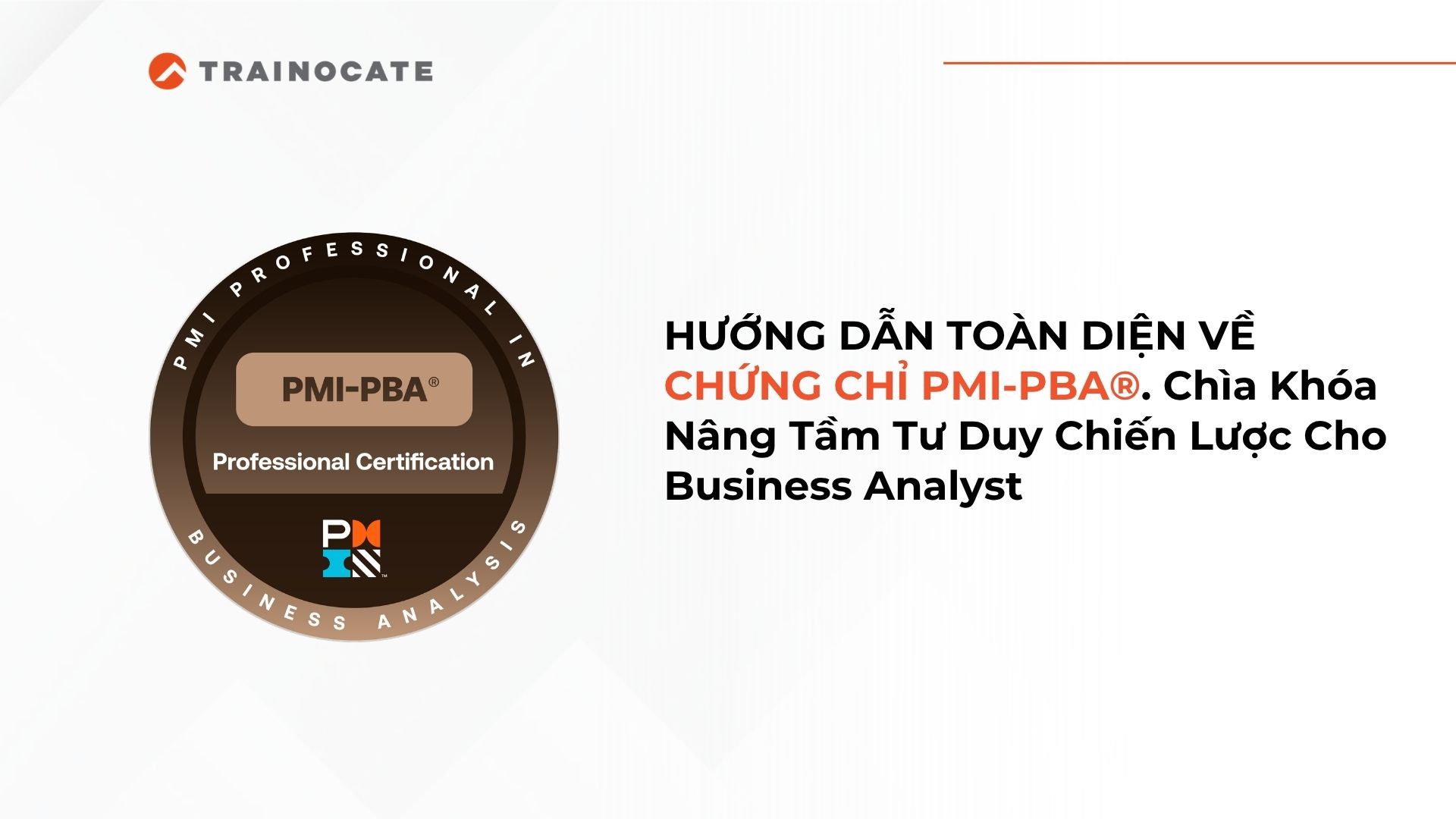 Hướng dẫn toàn diện về chứng chỉ PMI-PBA®. Chìa Khóa Nâng Tầm Tư Duy Chiến Lược Cho Business Analyst
